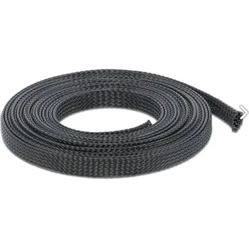 Delock 18849 18849 ochranný oplet černá polyester 5 m 1 ks