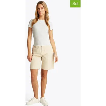 Dámské oblečení Tričko Tommy Hilfiger Creme 607008 L