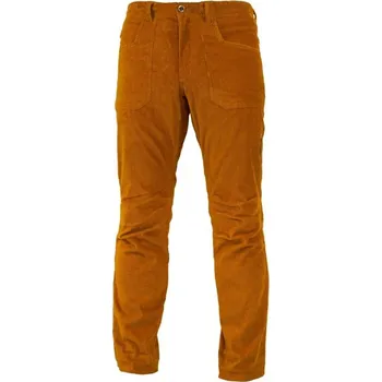 Pánská móda WARMPEACE Kalhoty manšestrové DRIFT GOLD HNĚDÉ XXL