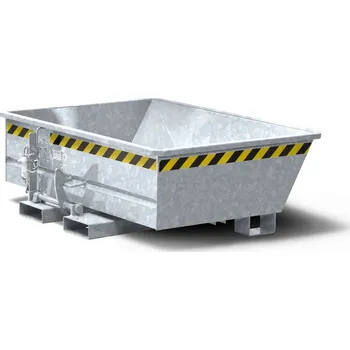 Stavební technika Výklopná mini nádoba z oceli, objem 350 litrů, zinkovaný