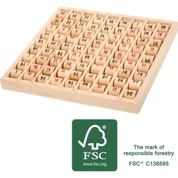 Dřevěná hračka Small Foot Násobilka válečky