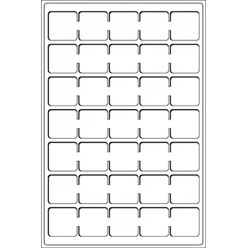 Obal pro sběratelský předmět LEUCHTTURM Plata na mince L, modré Velikost 1 pole: 38 x 38 mm