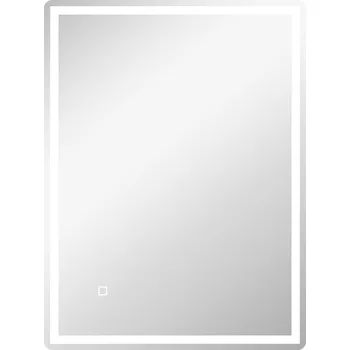 Zrcadlo HOMCOM Stmívatelné osvětlené koupelnové zrcadlo 80x60 cm s paměťovou funkcí a povrchem proti zamlžení pro moderní koupelny | Aosom.de