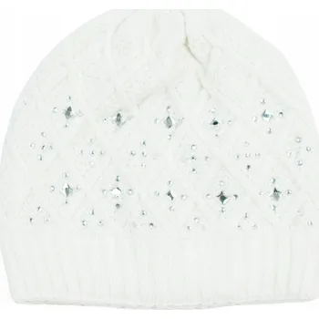 Pokrývka hlavy Szaleo zimní čepice beanie bílá, univerzální velikost