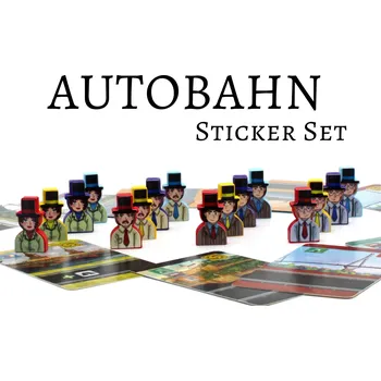 Příslušenství k deskovým hrám MeepleStickers Samolepky pro Autobahn