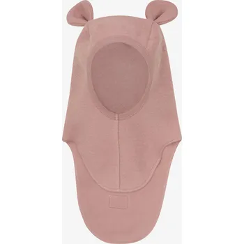 Kojenecká čepice HUTTELiHUT - Jarní kukla z bavlněného fleesu - Medvídek - Burlwood VARIANTY: 2-4Y