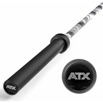 Tyč činky Olympijská osa ATX LINE Camouflage 2200/50 mm, úchop 28 mm, váha 20 kg