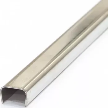 Stavební profil Lišta listela ACERO 20 mm, 1.0 m, leštěná nerez (Listela Acero nerez 20mm leštěný 1m)