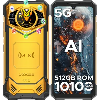 Mobilní telefon Smartphone DooGee S200X 12 GB / 512 GB 4G (LTE) žlutý