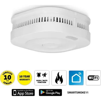 Bezpečnostní detektor Wi-Fi Inteligentní detektor kouře SMARTSMOKE11 Alecto