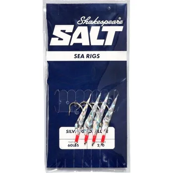 Rybářský háček Shakespeare - Návazec Silver ghost lure háček vel. 2/0 - 60lb - stříbrná