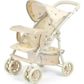 Kočárek pro panenku Sportovní kočárek pro panenky - Kate - béžový