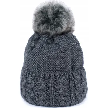 Pokrývka hlavy Szaleo zimní čepice beanie šedá, univerzální velikost