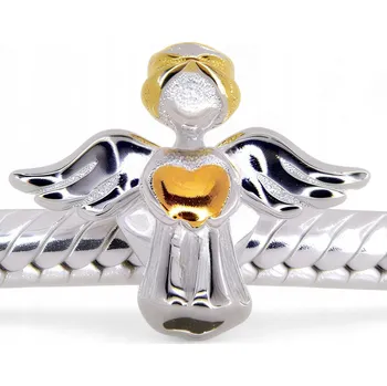 Přívěsek Přívěsky Anděl strážný , stříbro 925, zlato svaté přijímání , křest