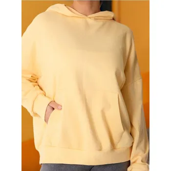 Dámská mikina Sinsay - Mikina s kapucí - žlutá - 681DZ-10X - 681DZ-10X-XS