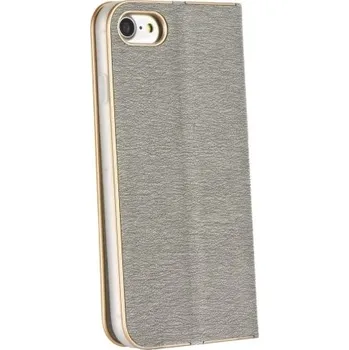 Flipové pouzdro Forcell Luna Book pro Samsung Galaxy A22 5G, stříbrná