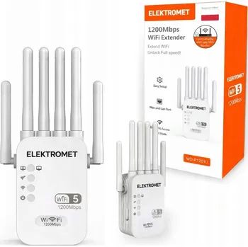 WiFi extender Silný zesilovač signálu WiFi 5G, venkovní repeater / extender pro zvýšení dosahu