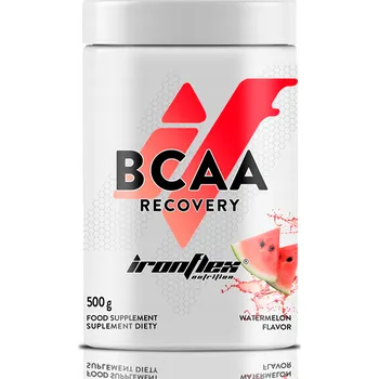 Aminokyselina IRONFLEX BCAA + GLUTAMIN 500 g AMINOKYSELINY 2:1:1 AMINO REGENERACE SVALY