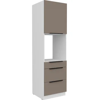 Nábytek Stolarz-Lempert Kuchyňská skříňka Aria TA-WH - 60 DPS-210 3S 1F sloupek se zabudovanou troubou, šuplíkový PREMIUM BOX
