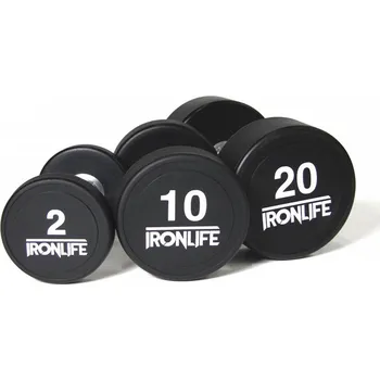 Sada urethanových jednoručních činek IRONLIFE 2-20 kg
