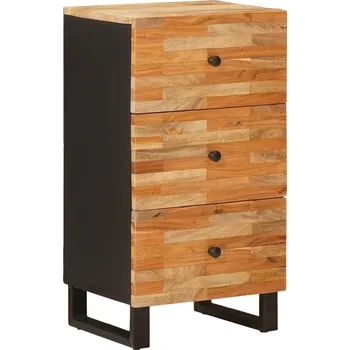 Televizní stolek vidaXL Boční skříňka Hnědá 40 x 33 x 75 cm Masivní mangové dřevo [4018319]