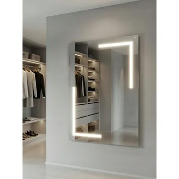 Zrcadlo Zrcadlo LED Via Lactea | 50x50 cm | Nástěnné | 3 LED | Vyrobeno v PL