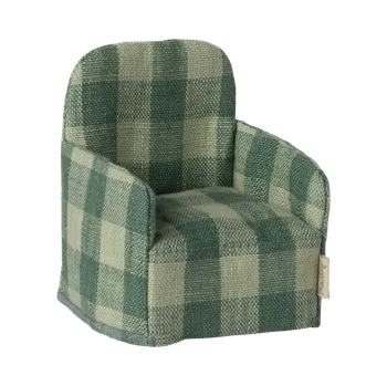 plyšák Maileg - Křeslo pro myšky - Velká zelená kostka