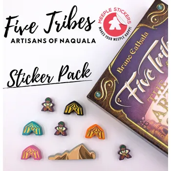 Příslušenství k deskovým hrám MeepleStickers Samolepky pro Five Tribes: Artisans
