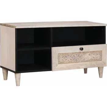 Televizní stolek vidaXL TV jednotky se zásuvkou Bílá 80 x 33 x 46 cm Kompozitní dřevo [4018133]