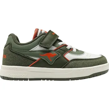 Chlapecké tenisky Boty Kangaroos Khaki/ Weiß/ Orange 556638 35