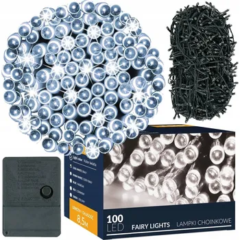 Vánoční dekorace VÁNOČNÍ OSVĚTLENÍ NA STROMEČEK 100 LED FLASH venkovní 8 m 51 - 100 světýlek