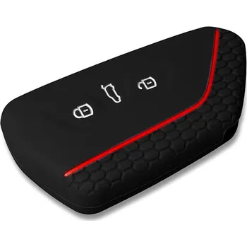 Escape6 Ochranné silikonové pouzdro na klíč pro Škoda Octavia 4, VW Golf 8 černé