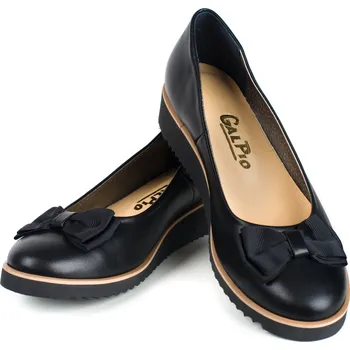 Dámské polobotky POLOBOTKY-BALERÍNKY NA KLÍNKU, KŮŽE 41