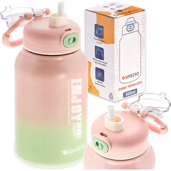 Termoska TERMOHRNEK LAHEV NA PITÍ TERMOSKA 800ml s pojistkou, držákem, náustkem + BRČKO