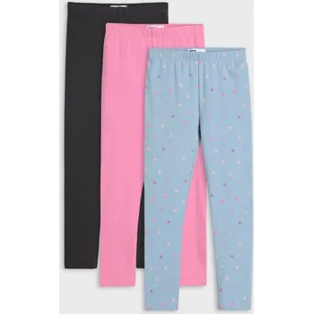 Dívčí kalhoty Sinsay - Sada 3&nbsp;legín - vícebarevná - 187EB-MLC - 187EB-MLC-116