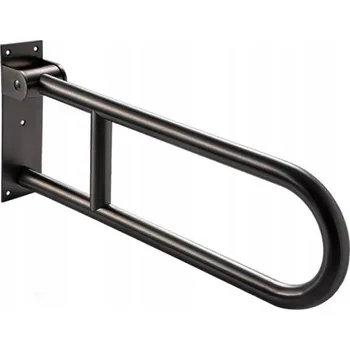 Madlo do koupelny Koupelnové madlo Essente sklopné černé nerezová ocel 60 cm