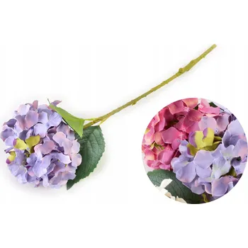 umělá květina VIRIDIS Umělý květ hortenzie 62x16 cm fialová
