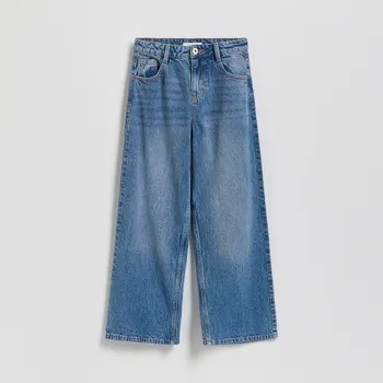 Dívčí džíny Reserved - Džíny wide leg - modrá - 343HN-55J - 343HN-55J-116