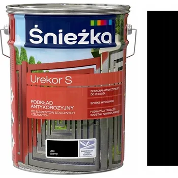 barva na kov Śnieżka Urekor S Antikorozní základní barva černá 5L