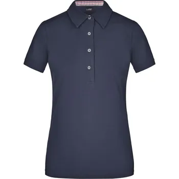 Dámské tričko Daiber Dámská polokošile Plain Polo JN969 Barva: Modrá námořní - Červená / Bílá, Velikost: XL