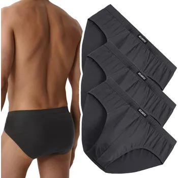 Slipy Pánské slipy Atlantic 3BMP-006 L grafit