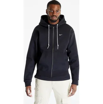 Pánská mikina Mikina Nike Solo Swoosh Full-Zip Hoodie UNISEX Black/ White S