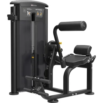 Posilovací stroj IMPULSE Back Extension - černý rám + černé čalounění Posilovací stroj Back Extension 72 kg - BLACK