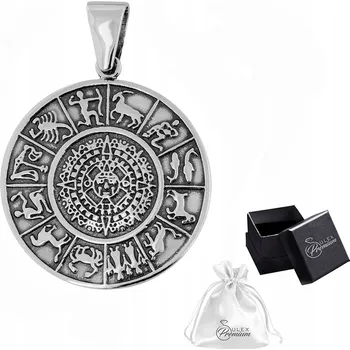 Přívěsek Přívěsek stříbro ryzost 925 Aztécký kalendář Talisman