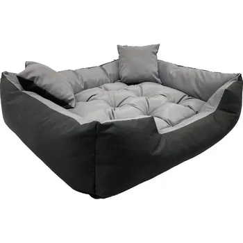 Pelíšek pro psa JAKS Nepromokavý pelíšek pro psa a kočku šedý Ecco Pelíšek velikosti: 55 x 45 cm + Vyberte si dárek z obrázku