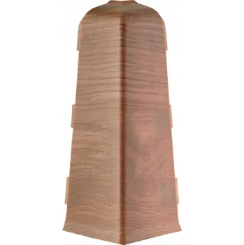 soklová lišta Pravá koncovka Salag PVC 25 x 72, délka 7 cm, bílá