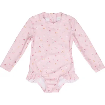 Kojenecké plavky Little Dutch Plavky dlouhý rukáv Květiny 62/68