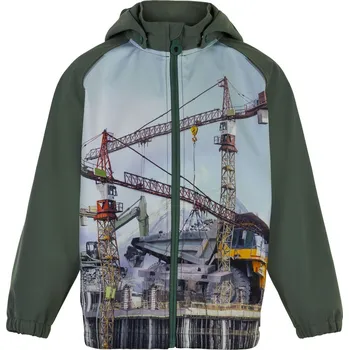 Kojenecká souprava Minymo - Softshellová bunda - Khaki jeřáb Velikost: 80