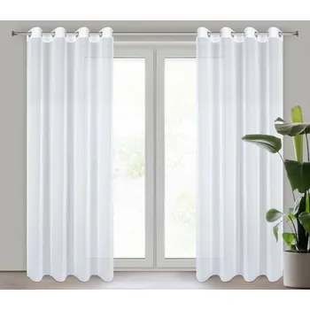 Povlečení Hotová záclona ARLETA bílá - na průchodkách