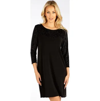 Dámské šaty Dámské šaty LITEX s 3/4 rukávem černé Barva: černá, Velikost: XL